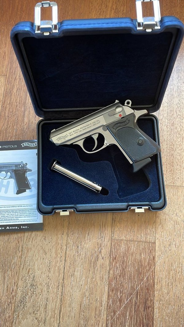 Pistole Walther PPK, stainless, 9mm kurz
