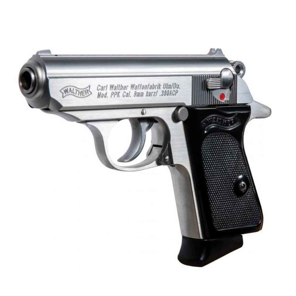 Pistole Walther PPK, stainless, 9mm kurz / .380 ACP