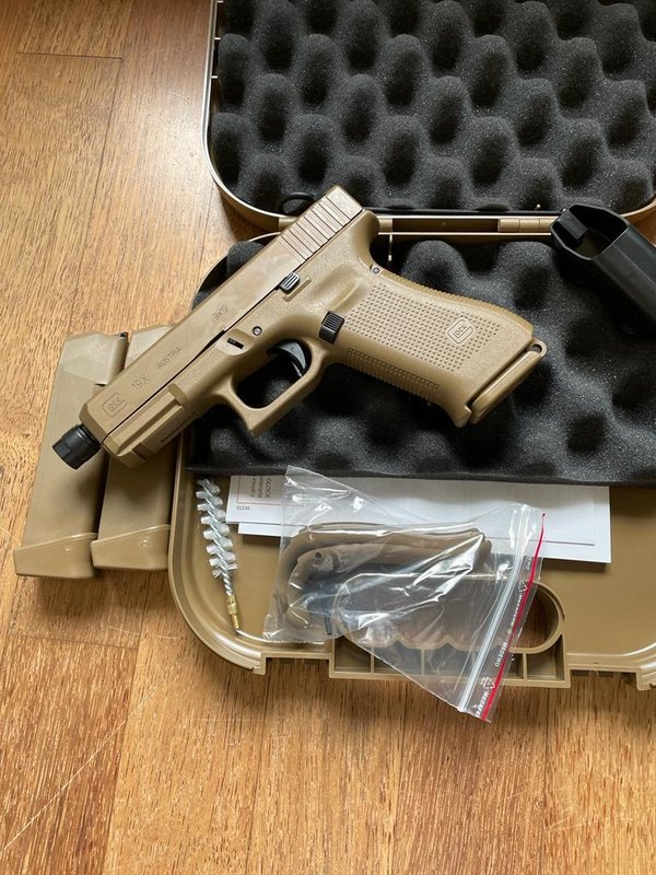 Glock Pistole 19X Coyote SD-Lauf 9mm Luger